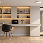 Espaço de escritório — visualização 3D, Monte Branco, Messines